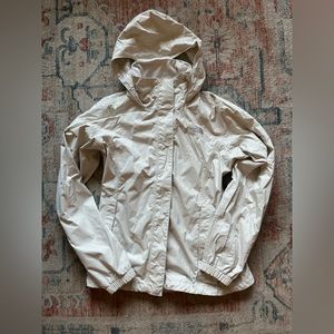 Cream Women’s Northface rain jacket size M